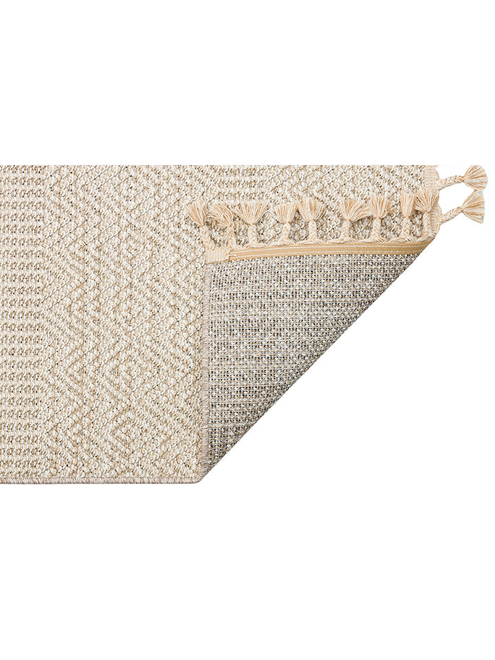 Ole Serisi Hasır Dokuma Oturma Odası Salon Koridor Antre Mutfak Modern İskandinav Halı 01 BEIGE - Carpetdocia