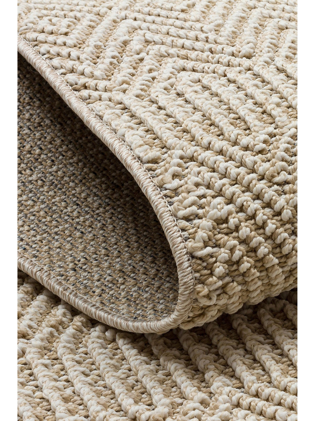 Ole Serisi Hasır Dokuma Oturma Odası Salon Koridor Antre Mutfak Modern İskandinav Halı 01 BEIGE - Carpetdocia