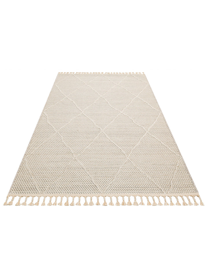 Ole Serisi Hasır Dokuma Oturma Odası Salon Koridor Antre Mutfak Modern İskandinav Halı 02 BEIGE - Carpetdocia