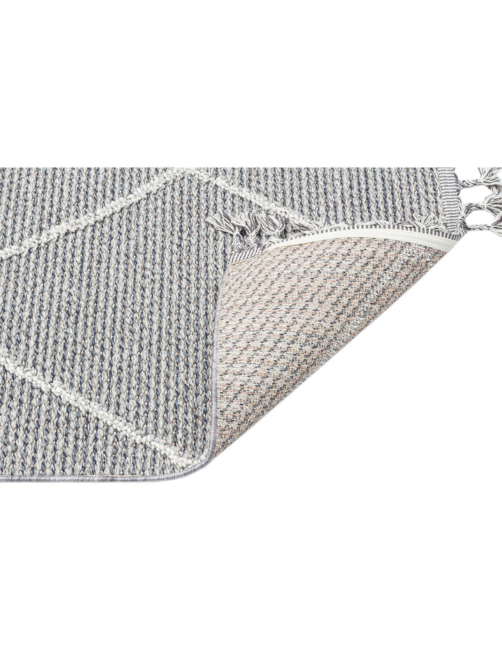 Ole Serisi Hasır Dokuma Oturma Odası Salon Koridor Antre Mutfak Modern İskandinav Halı 02 GREY - Carpetdocia