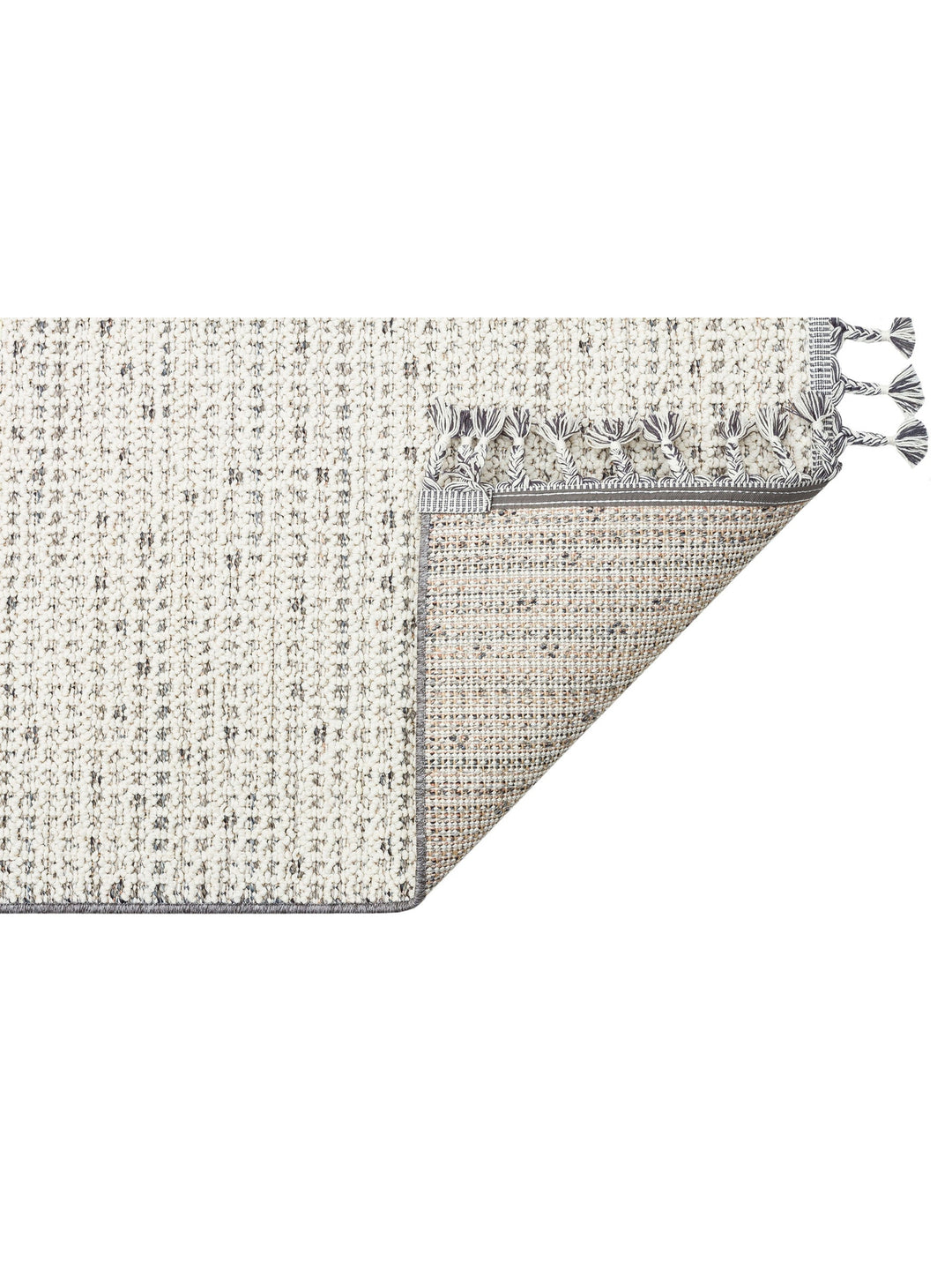 Ole Serisi Hasır Dokuma Oturma Odası Salon Koridor Antre Mutfak Modern İskandinav Halı 13 CREAM GREY - Carpetdocia