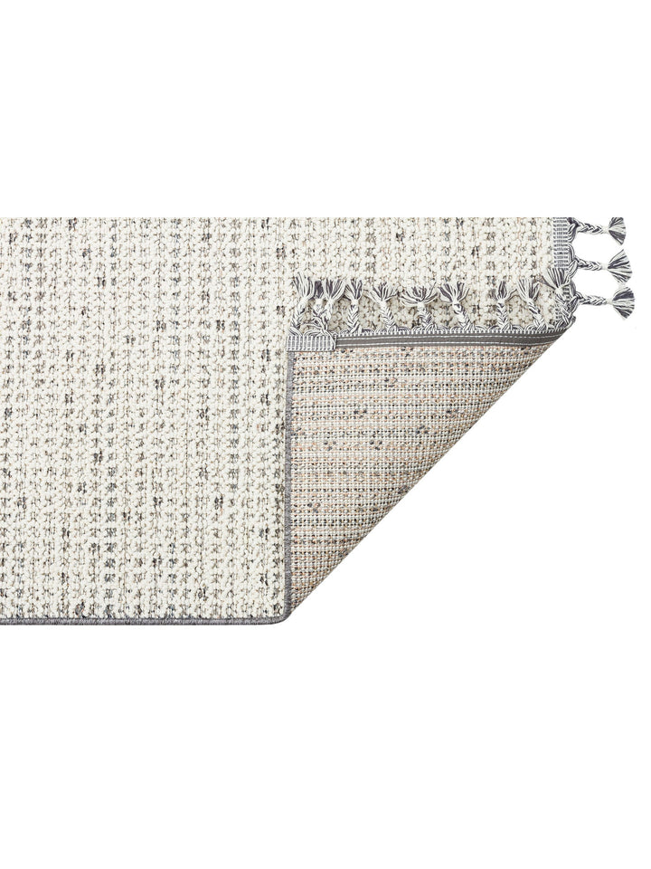 Ole Serisi Hasır Dokuma Oturma Odası Salon Koridor Antre Mutfak Modern İskandinav Halı 13 CREAM GREY - Carpetdocia