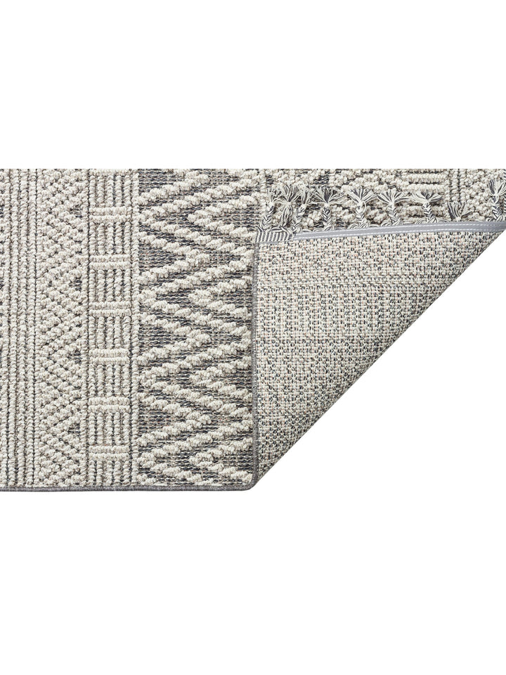 Ole Serisi Hasır Dokuma Oturma Odası Salon Koridor Antre Mutfak Modern İskandinav Halı 14 GREY - Carpetdocia
