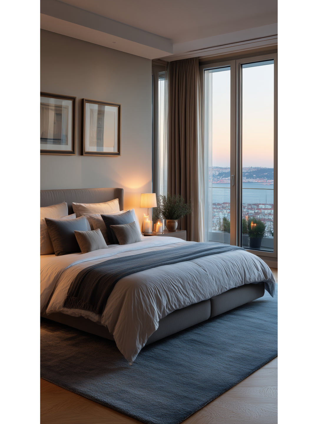Peluche Hav Toz Vermez Yumuşak Modern Oturma Odası Salon Koridor Pofuduk Shaggy Halı 1006 MARINE - Carpetdocia