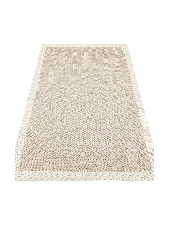 Resort Pamuklu Kaymaz Tabanlı Oturma Odası Koridor Antre Mutfak Şık Kilim 02 BEIGE - Carpetdocia