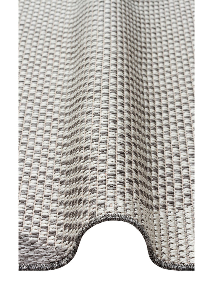 Resort Pamuklu Kaymaz Tabanlı Oturma Odası Koridor Antre Mutfak Şık Kilim 03 GREY - Carpetdocia