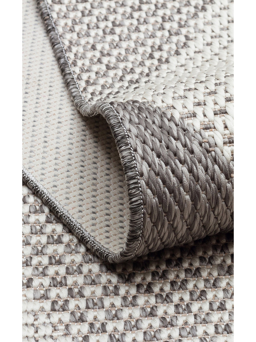 Resort Pamuklu Kaymaz Tabanlı Oturma Odası Koridor Antre Mutfak Şık Kilim 03 GREY - Carpetdocia