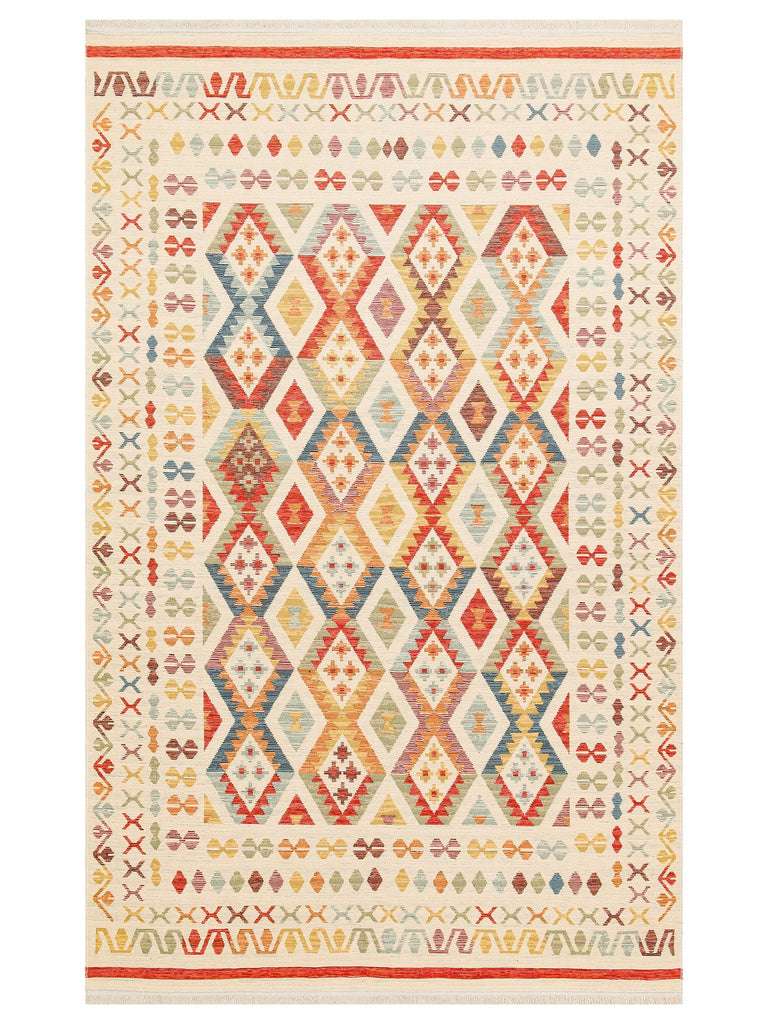 Rota Washable, Double-Sided Usable Soft Touch Authentic Kilim 08 LIGHT MULTY