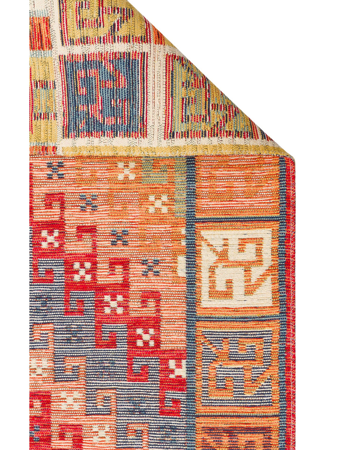 Rota Yıkanabilir, Çift Taraflı Kullanıma Uygun Yumuşak Tuşeli Otantik Kilim 11 TERRA - Carpetdocia