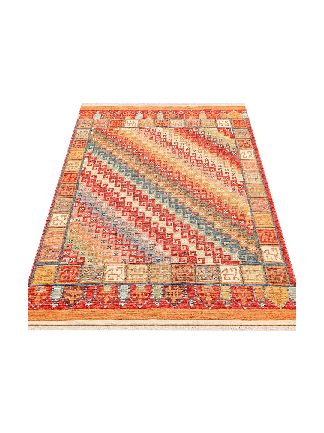 Rota Yıkanabilir, Çift Taraflı Kullanıma Uygun Yumuşak Tuşeli Otantik Kilim 11 TERRA - Carpetdocia