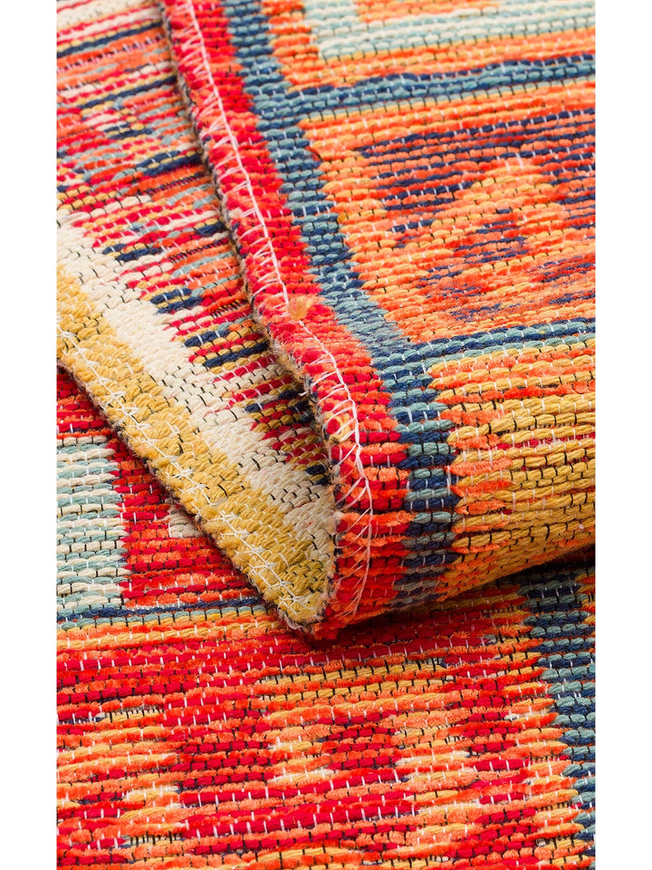 Rota Yıkanabilir, Çift Taraflı Kullanıma Uygun Yumuşak Tuşeli Otantik Kilim 11 TERRA - Carpetdocia