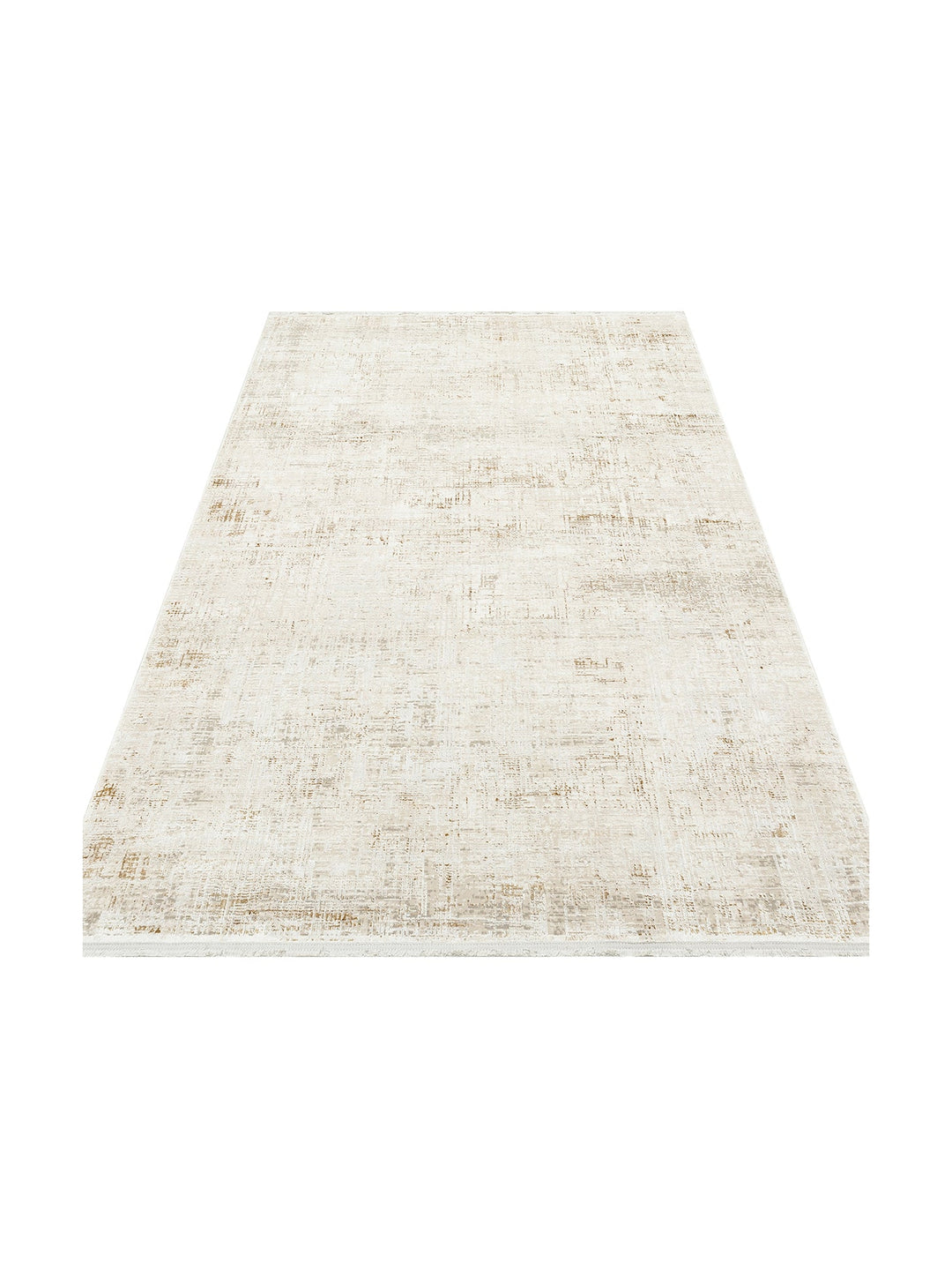 Sahra Serisi Viskon Karışımlı Parlak Şık Salon Halısı 03 CREAM BEIGE - Carpetdocia