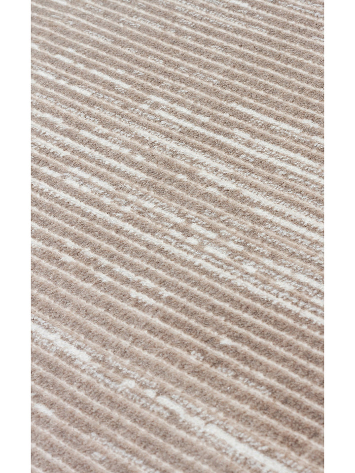 Smooth Lux Parlak Oturma Odası Salon Koridor İnce Dokuma Modern Halı 909 BEIGE - Carpetdocia