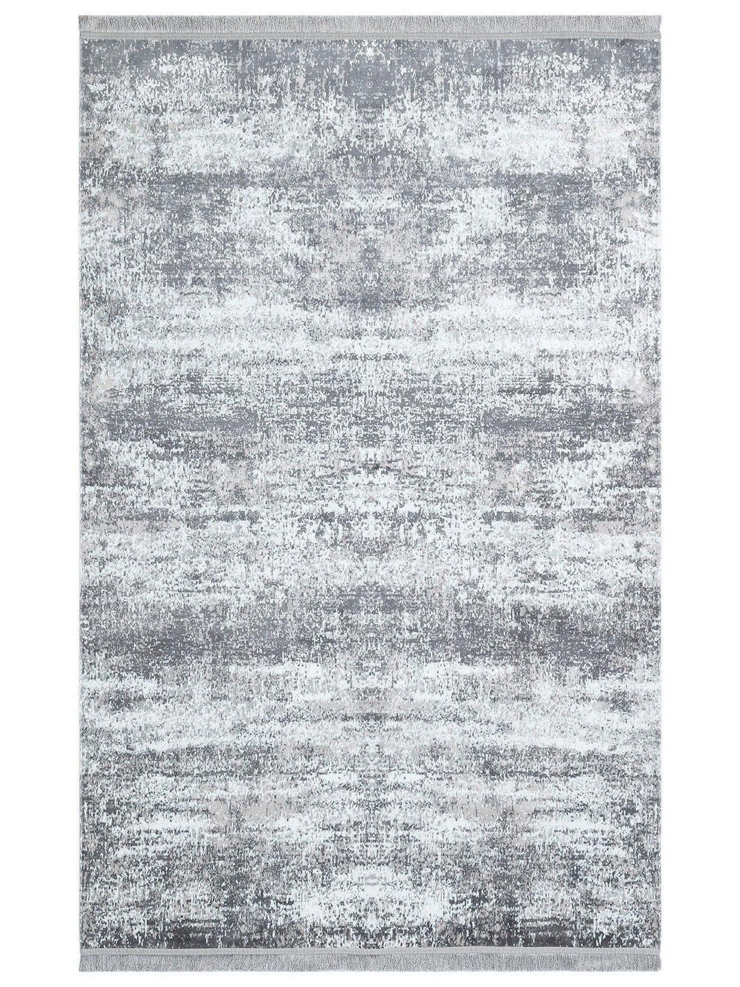 Smooth Yıkanabilir Kaymaz Parlak Oturma Odası Salon Koridor İnce Dokuma Modern Halı 01 GREY XW - Carpetdocia