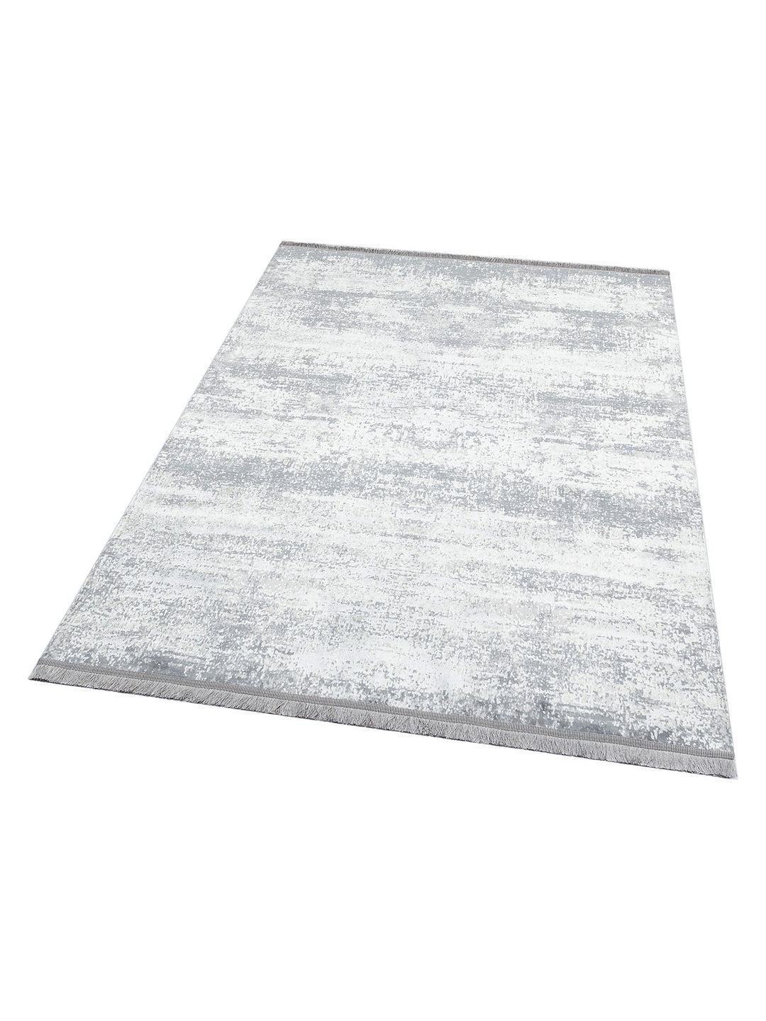 Smooth Yıkanabilir Kaymaz Parlak Oturma Odası Salon Koridor İnce Dokuma Modern Halı 01 GREY XW - Carpetdocia