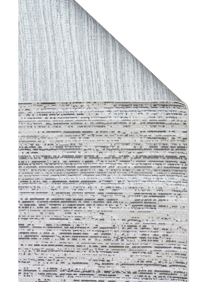 Smooth Yıkanabilir Kaymaz Parlak Oturma Odası Salon Koridor İnce Dokuma Modern Halı 101 D.GREY XW - Carpetdocia