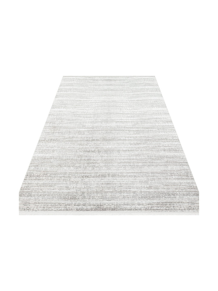 Smooth Yıkanabilir Kaymaz Parlak Oturma Odası Salon Koridor İnce Dokuma Modern Halı 101 D.GREY XW - Carpetdocia