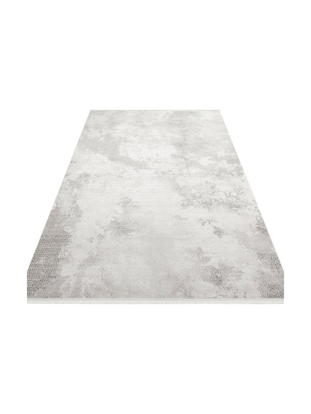 Smooth Yıkanabilir Kaymaz Parlak Oturma Odası Salon Koridor İnce Dokuma Modern Halı 108 D.GREY - Carpetdocia