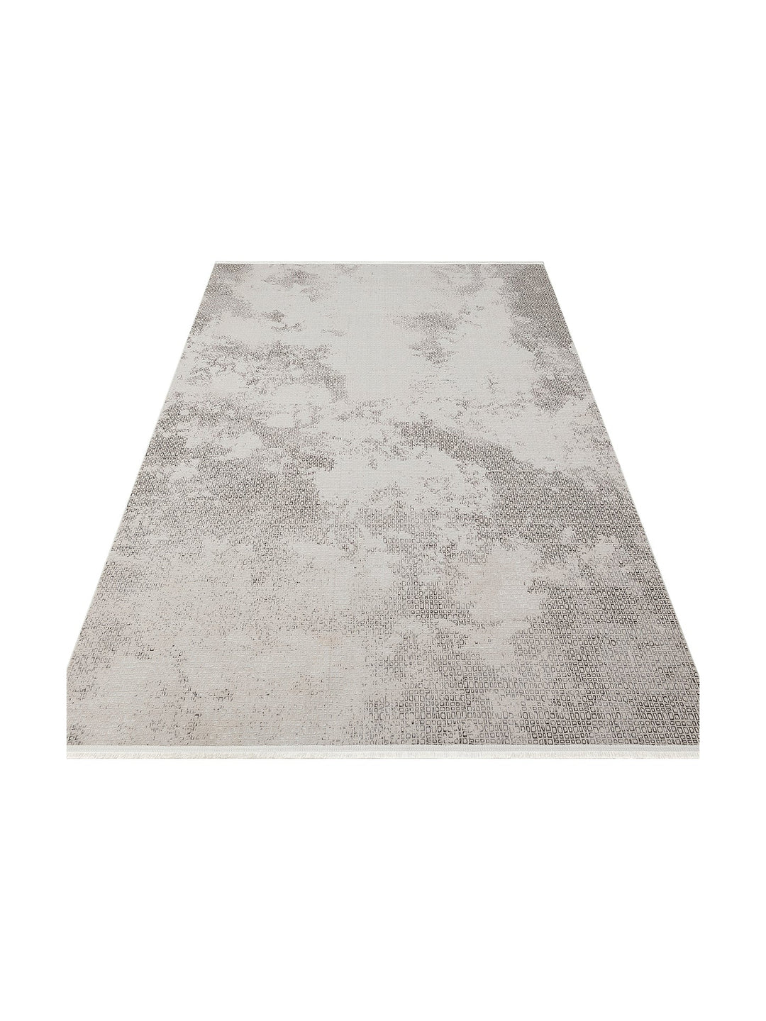 Smooth Yıkanabilir Kaymaz Parlak Oturma Odası Salon Koridor İnce Dokuma Modern Halı 108 D.GREY - Carpetdocia