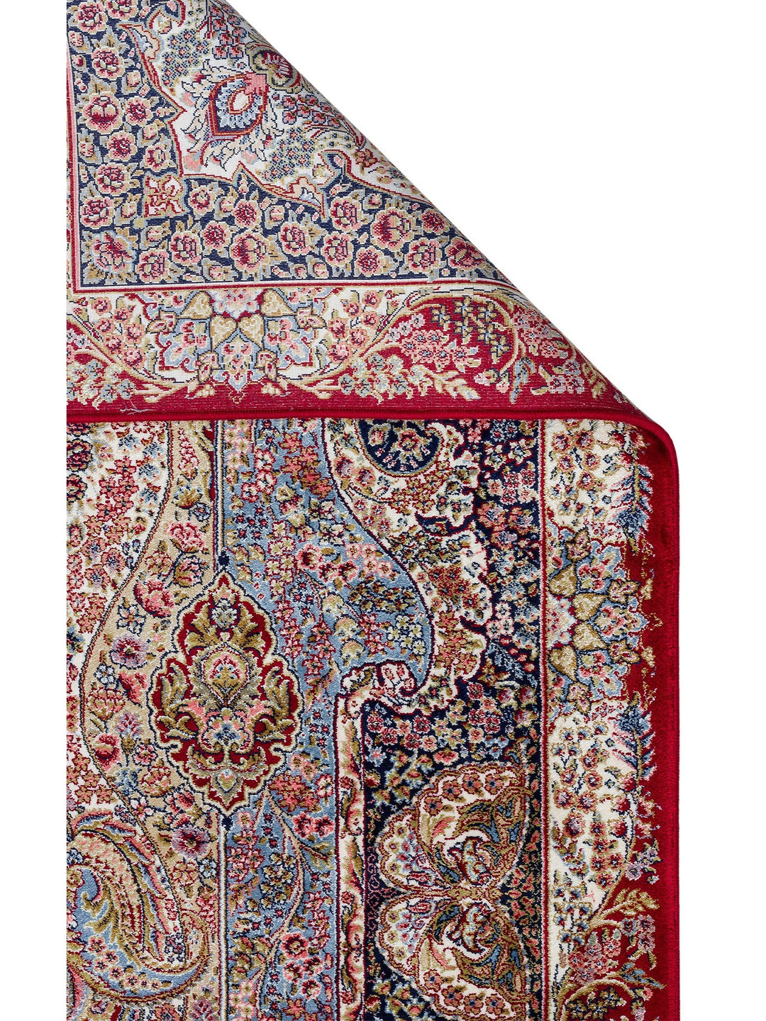 Topkapı Serisi Yüksek Kalite Sık Dokuma Klasik Desenli Özel Işıltılı Salon Halısı 02 RED - Carpetdocia