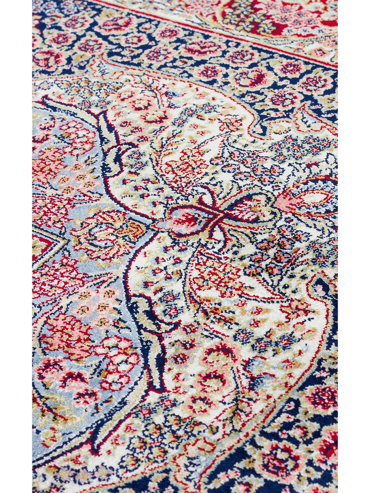 Topkapı Serisi Yüksek Kalite Sık Dokuma Klasik Desenli Özel Işıltılı Salon Halısı 02 RED - Carpetdocia