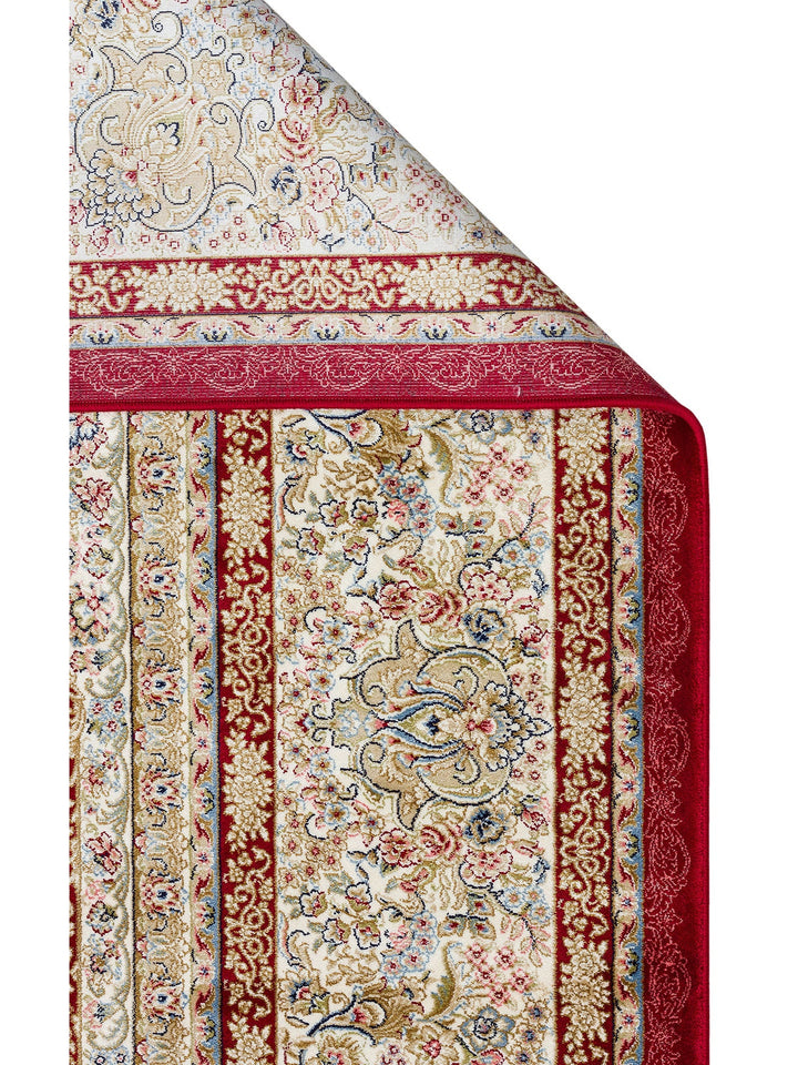 Topkapı Serisi Yüksek Kalite Sık Dokuma Klasik Desenli Özel Işıltılı Salon Halısı 05 RED - Carpetdocia