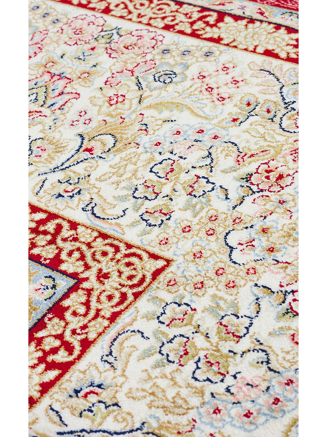 Topkapı Serisi Yüksek Kalite Sık Dokuma Klasik Desenli Özel Işıltılı Salon Halısı 05 RED - Carpetdocia