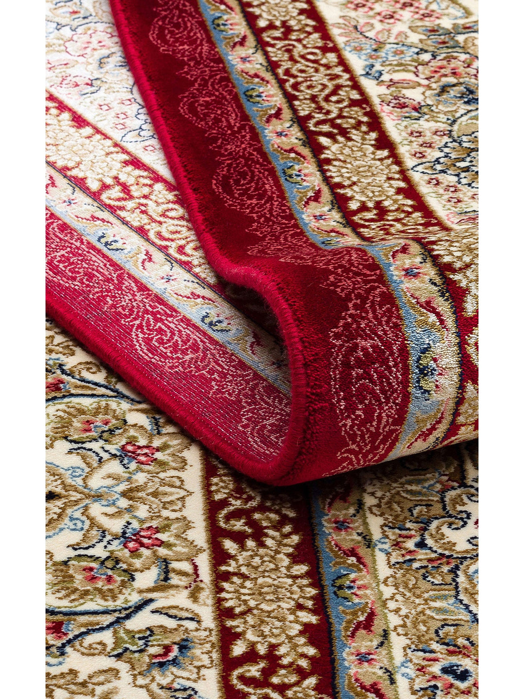 Topkapı Serisi Yüksek Kalite Sık Dokuma Klasik Desenli Özel Işıltılı Salon Halısı 05 RED - Carpetdocia