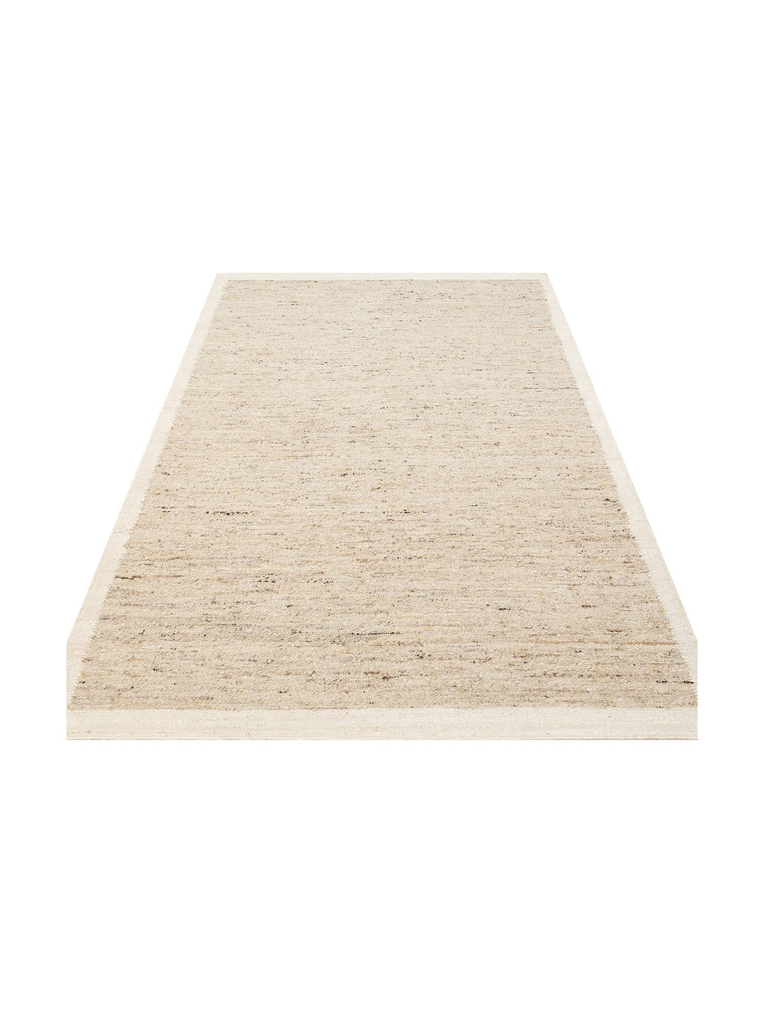 Urumchi %100 Naturel Yün Jüt Karışımı Oturma Odası Salon Koridor Mutfak El Dokuma Halı 01 GREY CREAM - Carpetdocia
