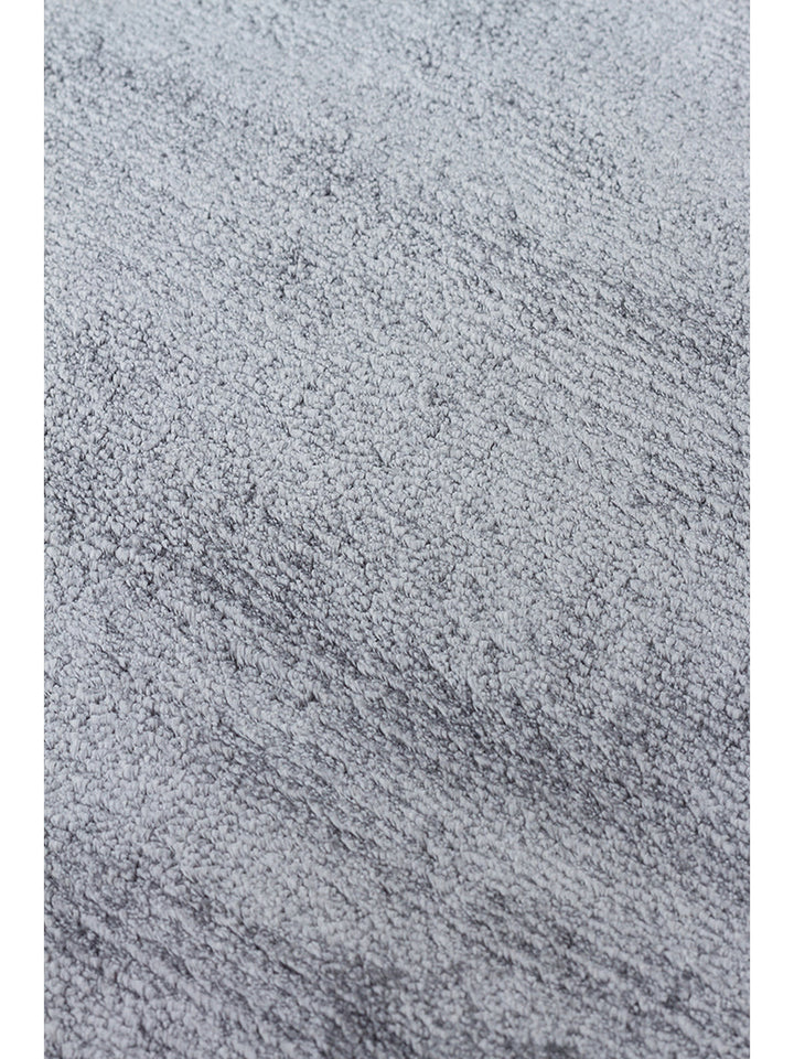 Victoria Serisi %100 Naturel Viskon El Dokuma Sade Modern Salon Oturma Odası Yatak Odası Halı COAL - Carpetdocia