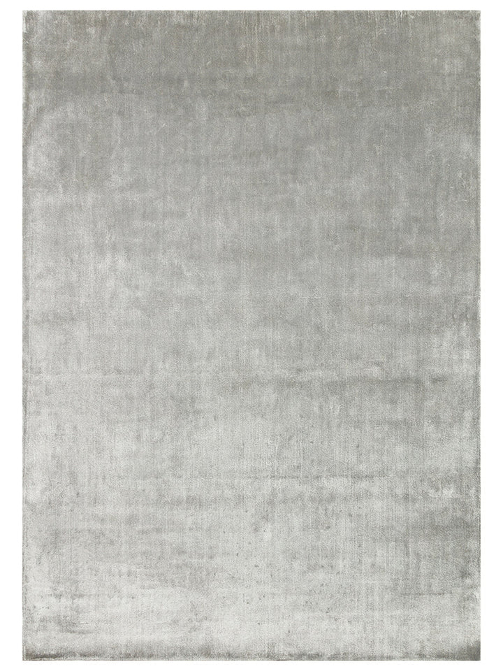 Victoria Serisi %100 Naturel Viskon El Dokuma Sade Modern Salon Oturma Odası Yatak Odası Halı GREY - Carpetdocia