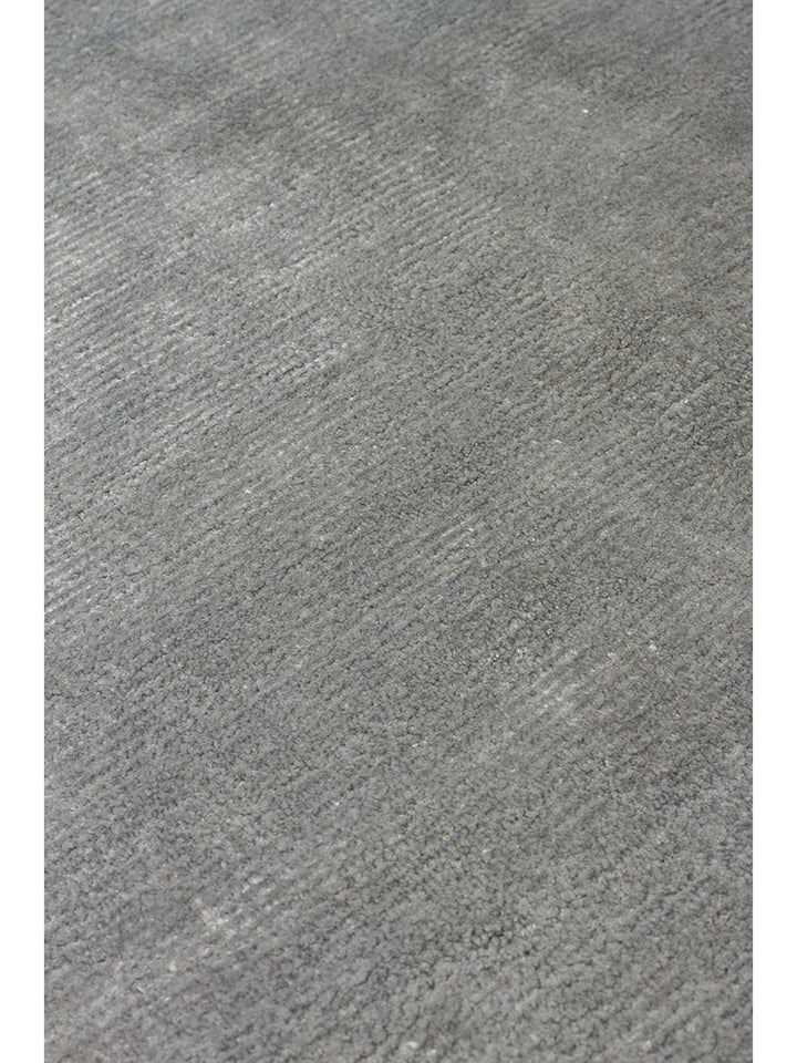 Victoria Serisi %100 Naturel Viskon El Dokuma Sade Modern Salon Oturma Odası Yatak Odası Halı GREY - Carpetdocia