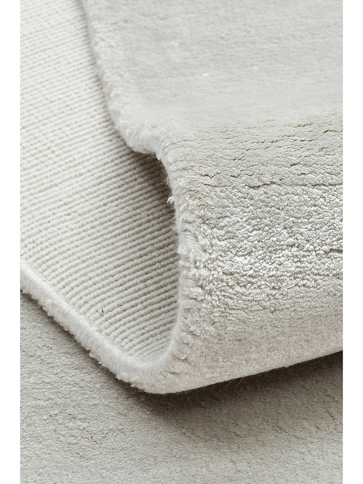 Victoria Serisi %100 Naturel Viskon El Dokuma Sade Modern Salon Oturma Odası Yatak Odası Halı SILVER - Carpetdocia
