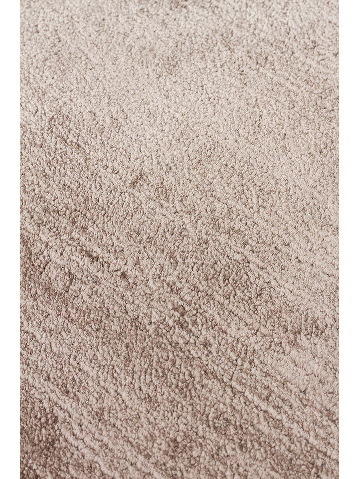 Victoria Serisi %100 Naturel Viskon El Dokuma Sade Modern Salon Oturma Odası Yatak Odası Halı TAUPE - Carpetdocia
