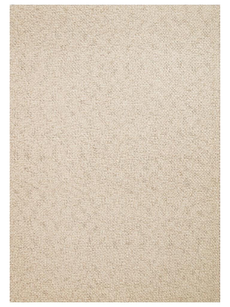 Viking Series 100% Natural Wool and Cotton Hand Woven Scandinavian Living Room Sitting Room Bedroom Carpet BEG