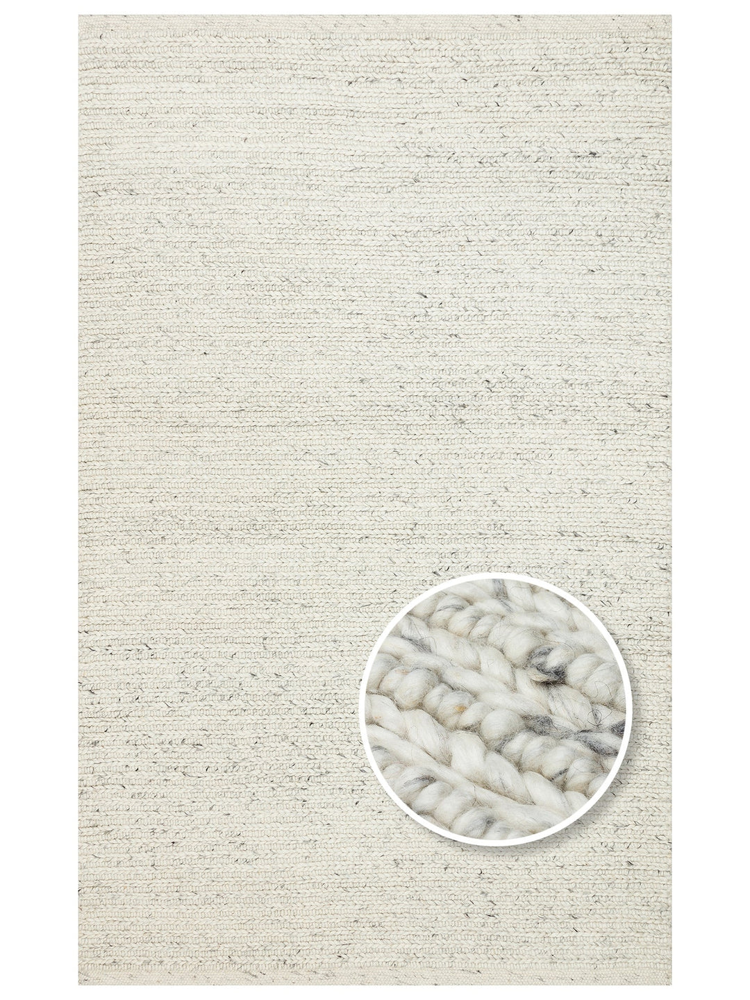 Woolstar %100 Naturel Kazak Desenli Salon Oturma Odası Koridor Antre El Dokuma Örgü Halı 07 L.GREY - Carpetdocia