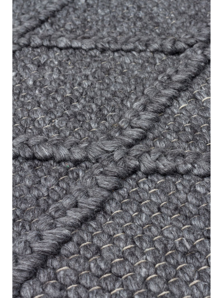Woolstar %100 Naturel Kazak Desenli Salon Oturma Odası Koridor Antre El Dokuma Örgü Halı DIAMONDANT - Carpetdocia
