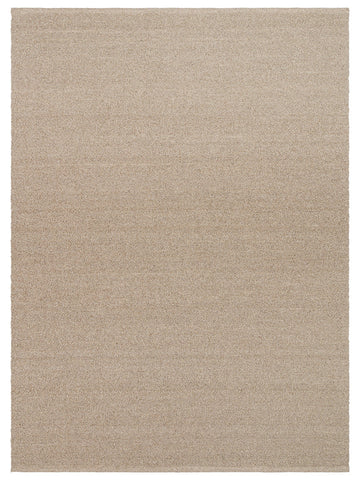 Alfombra tejida a mano de mezcla de lana, poliéster y algodón serie Agra BEIGE