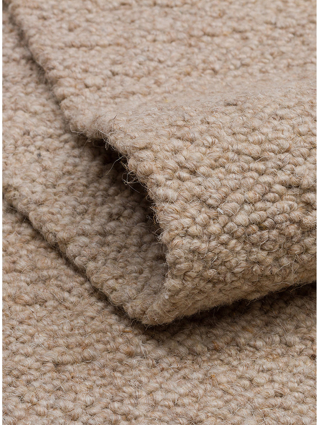 Agra Series Wool Polyester and Cotton Blend Handwoven Rug BEIGE