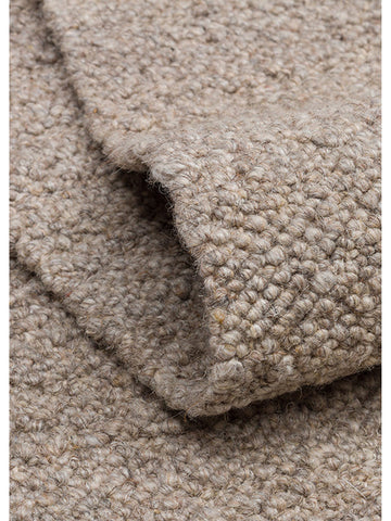 Alfombra tejida a mano de mezcla de lana, poliéster y algodón serie Agra DARK STONE