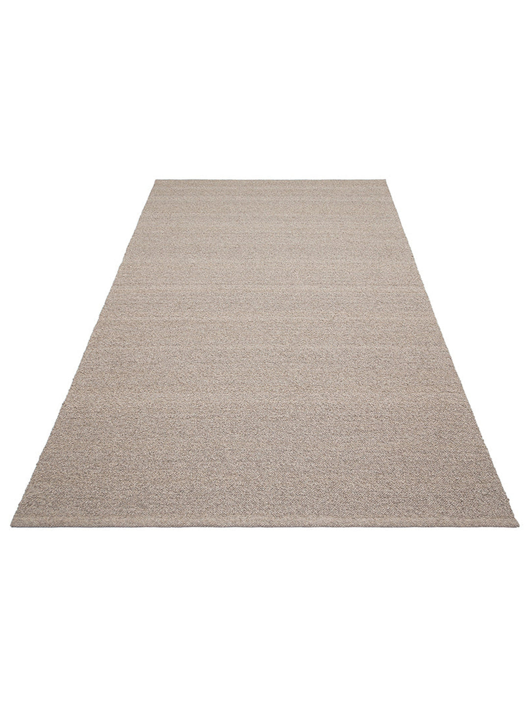 Tapis fait main en mélange de laine, polyester et coton de la série Agra PIERRE FONCÉE