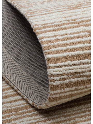 Alfombra tejida a mano de mezcla de lana y algodón serie Barcelona BEIGE