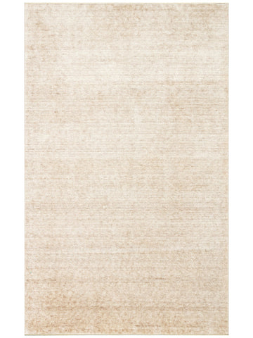 Brasilia El Emeğiyle Üretilen Modern Sade Şık TENCEL™ Özel Kara Tezgah Halısı PLAIN BEIGE - Carpetdocia