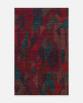 Tappeto artigianale a telaio nero della serie Burj, realizzato al 100% in TENCEL™ naturale 02 BERRY