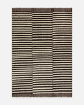 Casablanca 100% Wool Handcrafted Loop Pile Rug ESPRESSO STRIPE