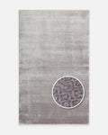 Çırağan %100 Naturaler Spezieller Glänzender Handgefertigter TENCEL™ Uşak Teppich 08GREY