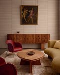 Tapis tissé à la main en laine et soie de bambou, collection Florence, PEBBLE SAND BEIGE