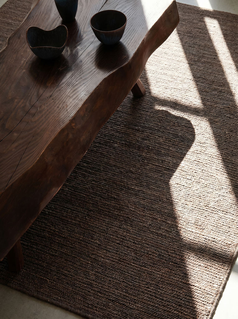 Goblen Serie 100% Jute Sumak-Stil handgewebter Wohnzimmer Sitzbereich Schlafzimmer Teppich BROWN