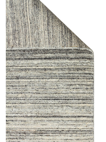 Helsinki Serisi %100 Naturel Yün ve Viskon El Dokuma Modern İskandinav Salon Oturma Odası Halı GREY - Carpetdocia