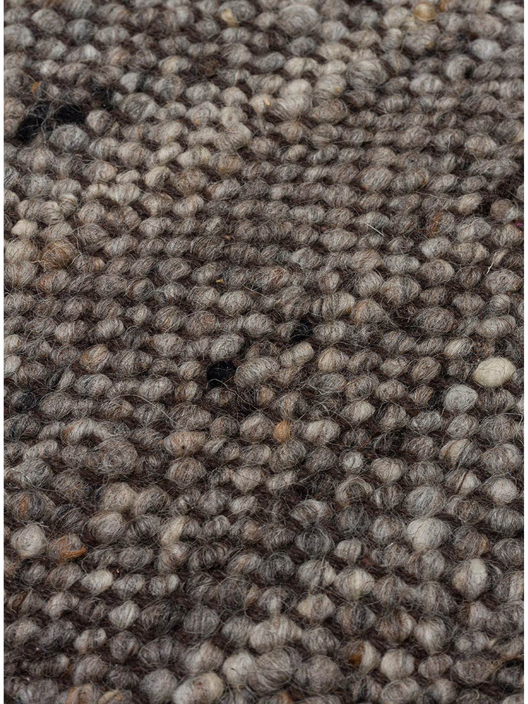 Tapis fait main en mélange de laine, polyester et coton de la série Jakarta ANTHRACITE